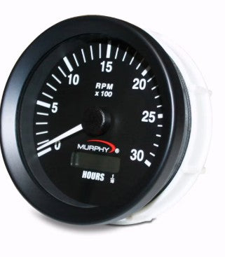 Tachometer Gauge w/ Hour Meter 0-4000 12V
