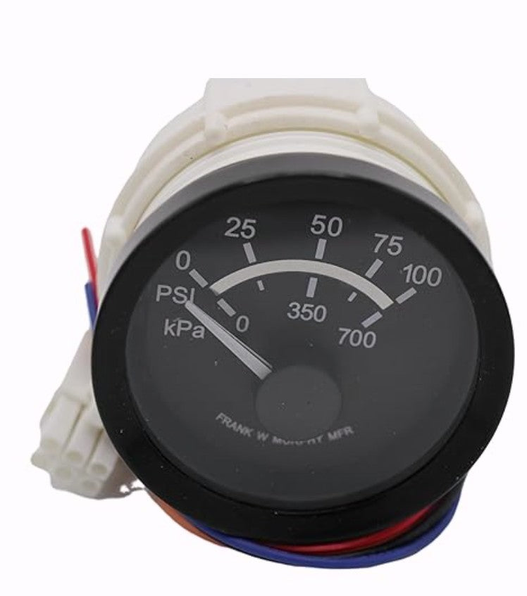 Oil Pressure Shutdown Gauge 0-100 PSI | 12 V | Murphy EGS21P-100-12-A