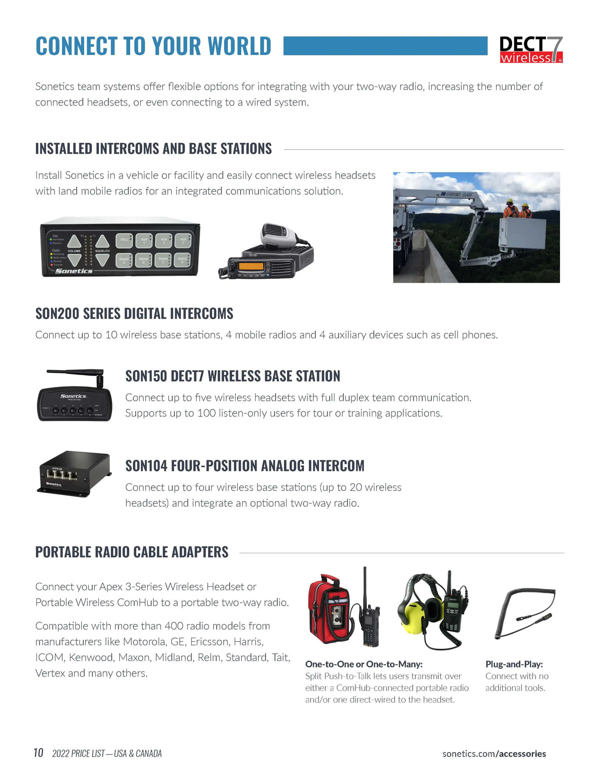 WIRELESS HEADSETS BEHIND EAR APEX 3-SERIES SONETICS