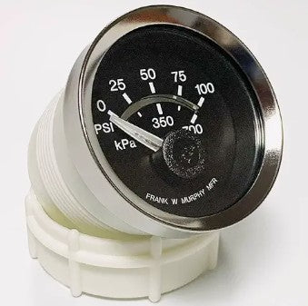 Oil Pressure Gauge 0-100 PSI | 12 V | Murphy EG21P-100-12-A